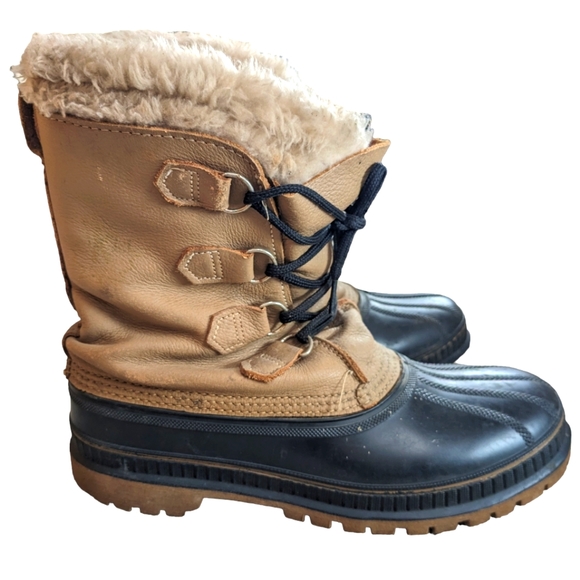 Vintage Sorel Kaufman Canada Mens Size 9 Steel Shank Made in USA Winter Boots - Picture 2 of 9